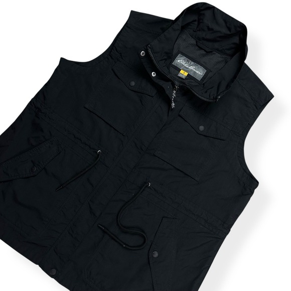 Eddie Bauer Travex Utility Vest Womens XL Black Cargo Pocket Outdoor Performance - Picture 3 of 13